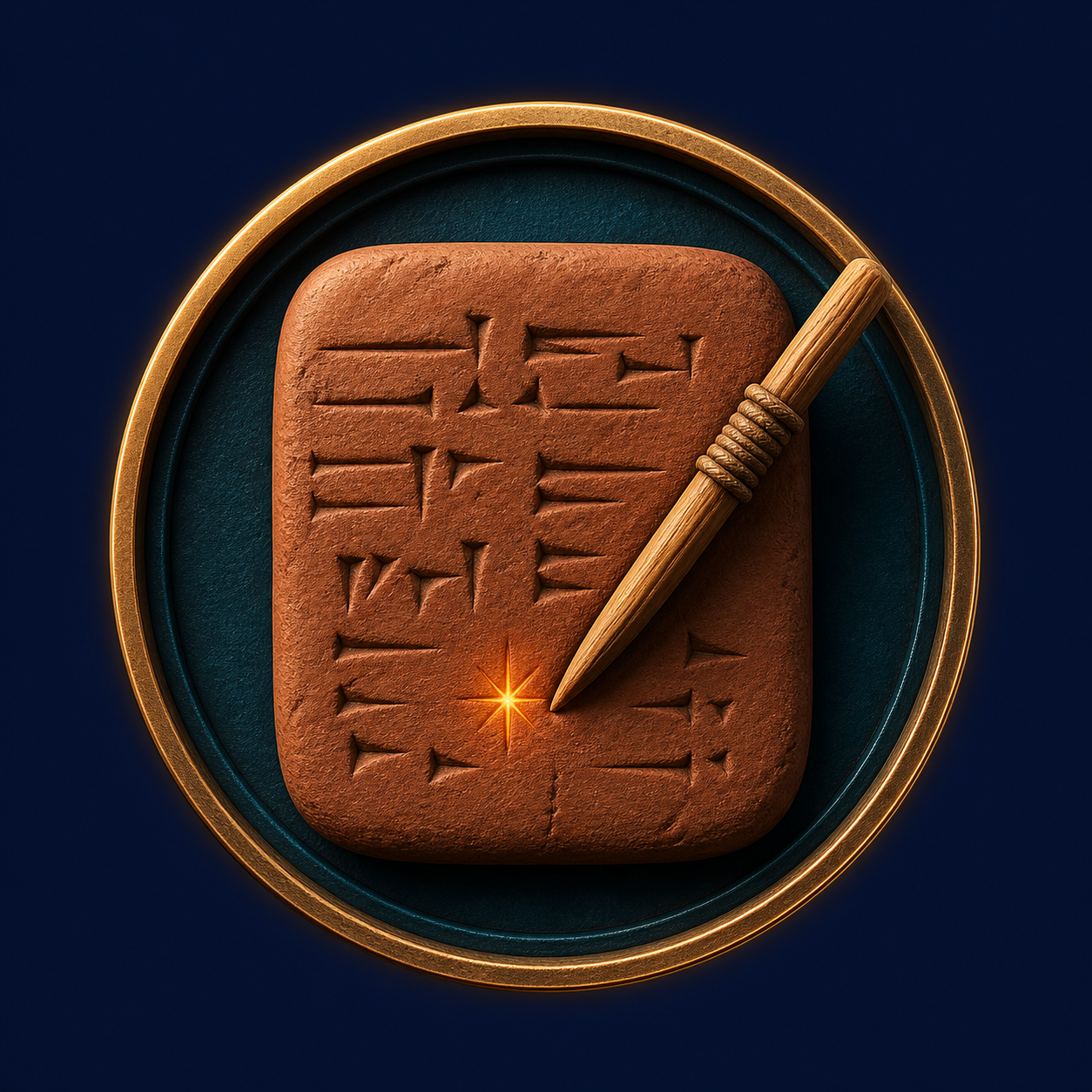 Clay tablet and drawing tool