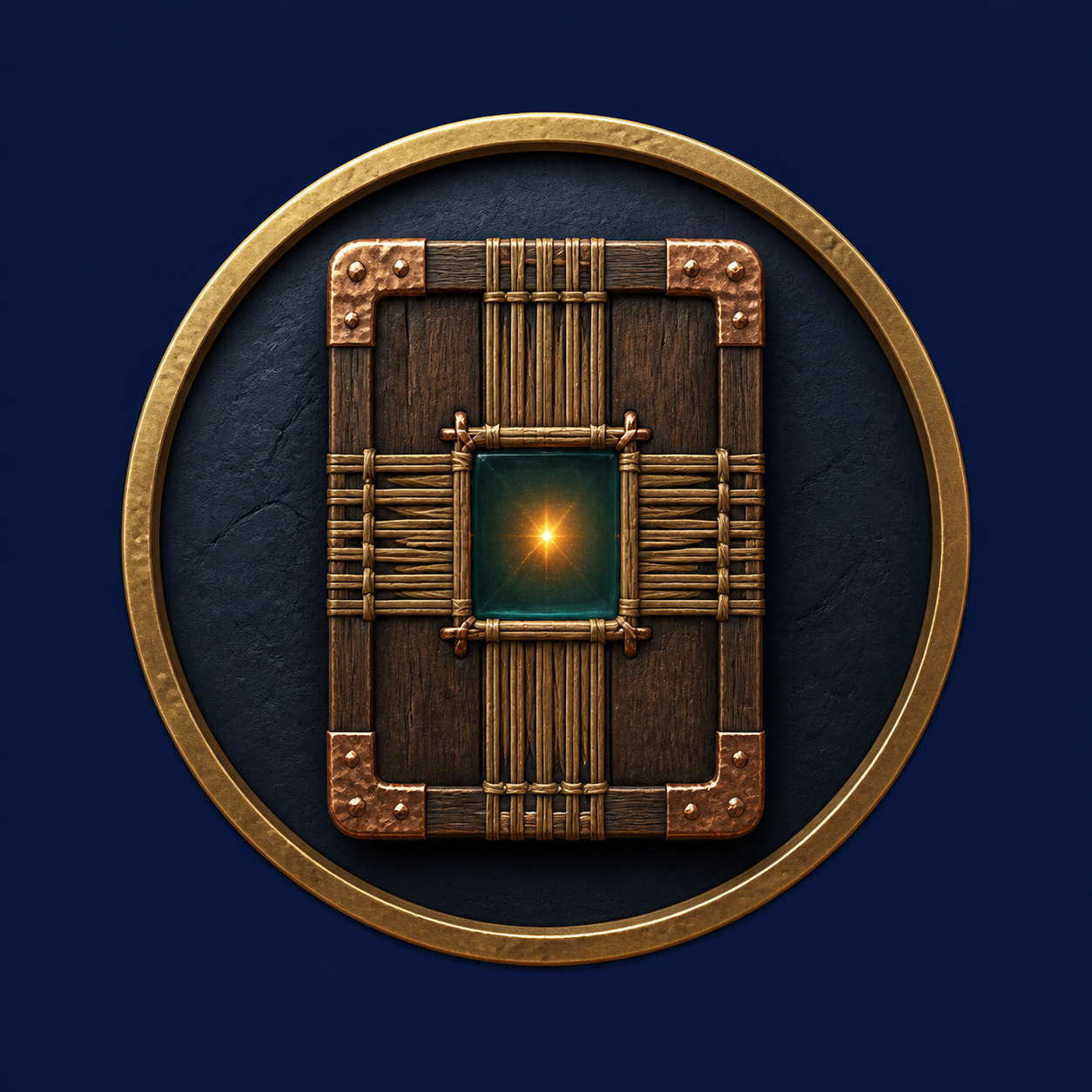 Wooden shield protecting a small light
